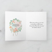 伝統的なカトリックの信仰宣言カード RCIA カード (内部)