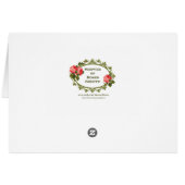 伝統的なカトリック教のキリスト教の結婚式の招待状 (裏面横)