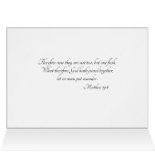 伝統的なカトリック教のキリスト教の結婚式の招待状 (内部横(上))