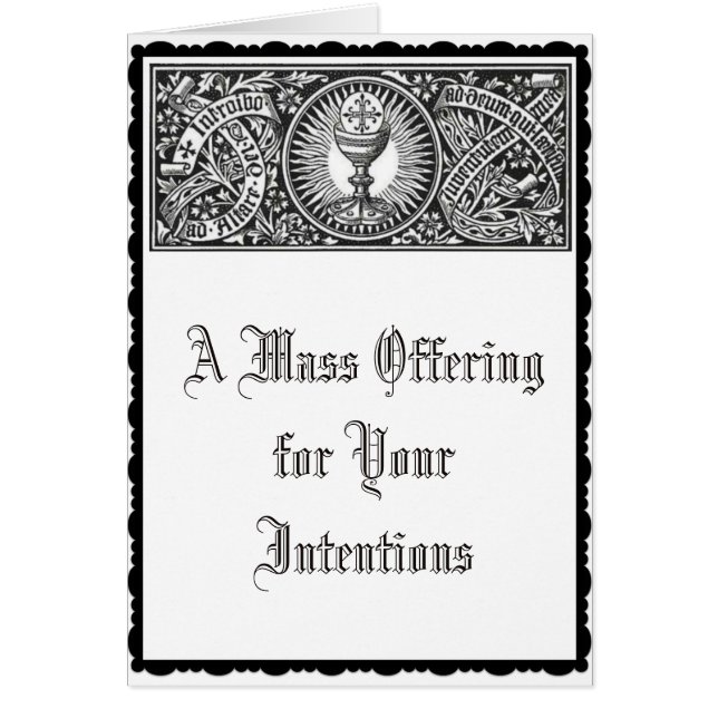 伝統的なカトリック教の固まりの提供の記念物 (正面)