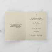 伝統的なカトリック教の悔やみや弔慰の多くの提供の十字 カード (内部)