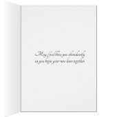 伝統的なカトリック教の結婚式の金ゴールドのダマスク織 (内側 (右))