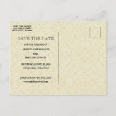 伝統的なカトリック 結婚式 SAVE THE DATE 案内ポストカード (裏面)