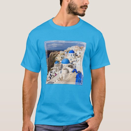 伝統的なギリシャの家々 Tシャツ (正面)