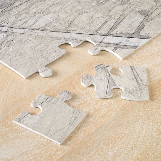 伝統的なギリシャの歩くのスケッチ通り ジグソーパズル (側面)