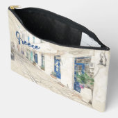 伝統的なギリシャの通り アクセサリーポーチ (見開き)