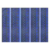 伝統的なギリシャの雷文パターン テーブルクロス (正面(横))