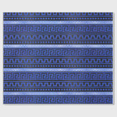 伝統的なギリシャの雷文パターン ラッピングペーパー (フラット)