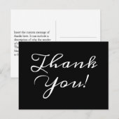 伝統的なクラシック「ありがとう！」ポストカード ポストカード (正面/裏面)