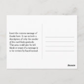 伝統的なクラシック「ありがとう！」ポストカード ポストカード (裏面)