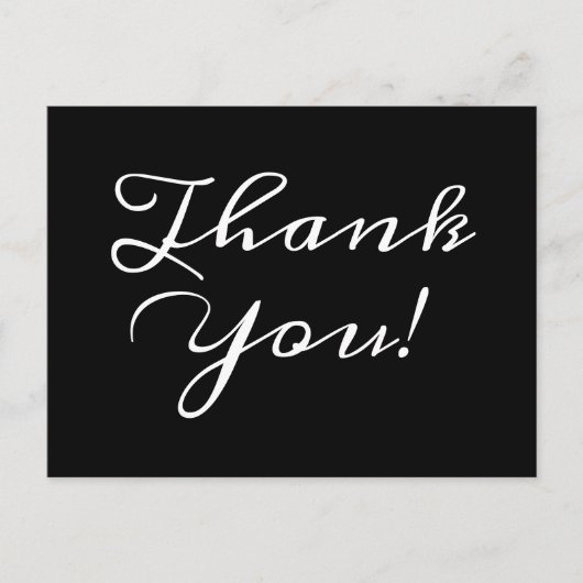 伝統的なクラシック「ありがとう！」ポストカード ポストカード (正面)