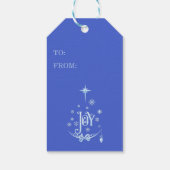 伝統的なクリスマスの心からの喜びの気持ち ギフトタグ (裏面)