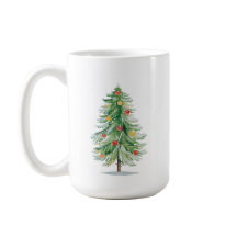 伝統的なクリスマスツリーマグ