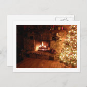 伝統的なクリスマス シーズンポストカード (正面/裏面)