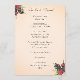 伝統的なクリスマス 結婚式 プログラム