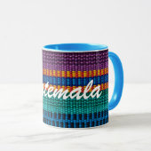 伝統的なグアテマラの生地の織り方のカスタムの文字 マグカップ (正面右)