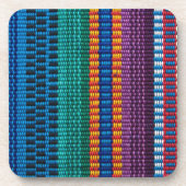 伝統的なグアテマラの生地の織り方 コースター (正面)
