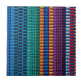 伝統的なグアテマラの生地の織り方 タイル (正面)