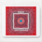 伝統的なシンドヒー文化のアジャラク・パターン・アートプリント マウスパッド (正面)