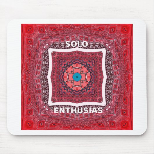 伝統的なシンドヒー文化のアジャラク・パターン・アートプリント マウスパッド (正面)