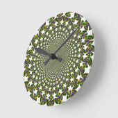 伝統的なシームレスなサメ ラウンド壁時計 (傾斜)