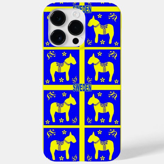 伝統的なスウェーデンの色 スウェーデンのシンボル Case-Mate iPhoneケース (裏面)