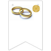 伝統的なスコットランドおよびケルト族の結婚指輪のテーマ バンティングフラッグ (第1の旗)