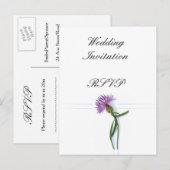 伝統的なスコットランドとケルトのウェディングシスルテーマ インビテーションポストカード (正面/裏面)