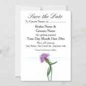 伝統的なスコットランドとケルトのウェディングシスル マグネット招待状 (正面)