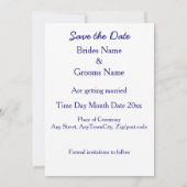 伝統的なスコットランドとケルトのウェディングシスル 招待状 (裏面)