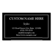 伝統的なスタイリストの磁気名刺 マグネット名刺 (正面)