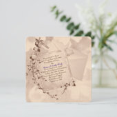 伝統的なスタイルの結婚誓約更新 招待状 (スタンド正面)