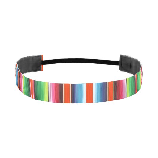 伝統的なスペイン人のSerapeのフェスタのメキシコ人毛布 アスレチックヘッドバンド (正面)