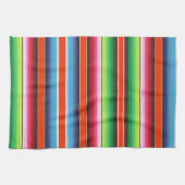 伝統的なスペイン人のSerapeのフェスタのメキシコ人毛布 キッチンタオル (横)