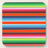 伝統的なスペイン人のSerapeのフェスタのメキシコ人毛布 コースター (正面)