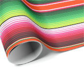 伝統的なスペイン人のSerapeのフェスタのメキシコ人毛布 ラッピングペーパー (ロールコーナー)