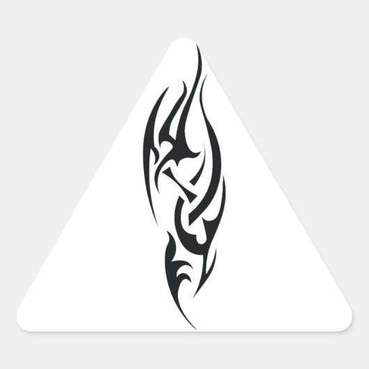 伝統的なタトゥーアートに着想を得たデザイン 三角形シール (正面)