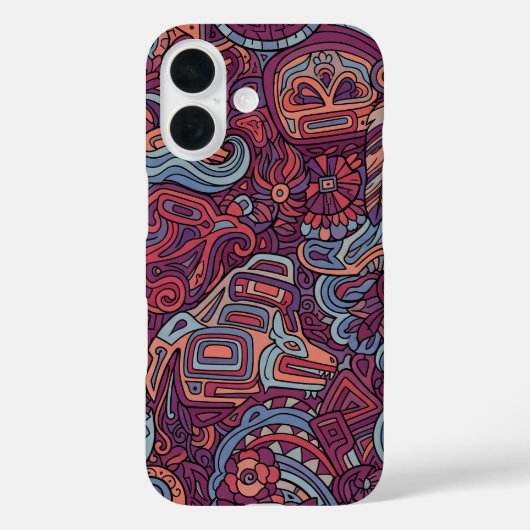 伝統的なチェロキーインディアンアート Case-Mate iPhoneケース (裏面)