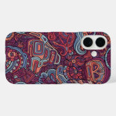 伝統的なチェロキーインディアンアート Case-Mate iPhoneケース (裏面 (横))