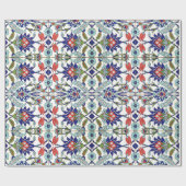 伝統的なトルコのタイル ラッピングペーパー (フラット)