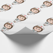 伝統的なナース ラッピングペーパー (角)