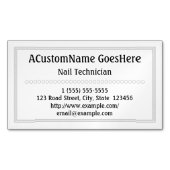 伝統的なネイリストの磁気名刺 マグネット名刺 (正面)