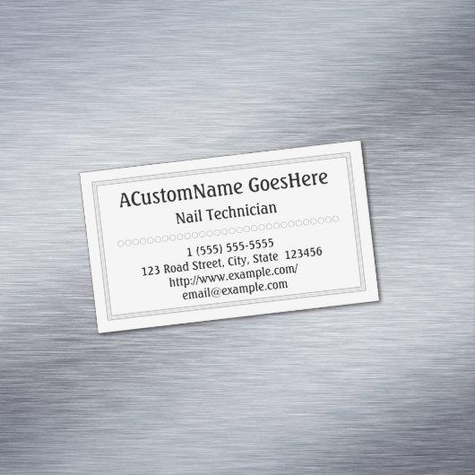 伝統的なネイリストの磁気名刺 マグネット名刺 (インサイチュ)