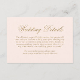 伝統的なバラ色のフォーマルでエレガントなウェディング エンクロージャーカード