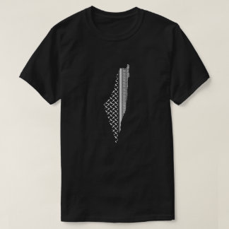 伝統的なパターンが描かれたパレスチナの地図 Tシャツ
