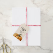 伝統的なパンプキンパイの食品ジャー ラベル (より糸付き)