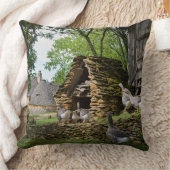 伝統的なフォアグラのガチョウの農場の装飾用クッション クッション (ブランケット)