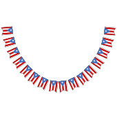 伝統的なプエルトリコの旗 バンティングフラッグ (全)