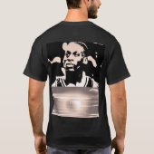 伝統的なプレーヤーのシルエット Tシャツ (裏面)