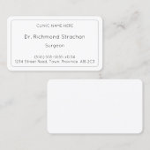 伝統的なヘルスケアの専門家の名刺 名刺 (正面/裏面)